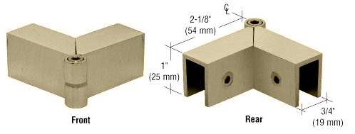 CRL Brushed Bronze Adjustable "Sleeve Over" Glass Clamp