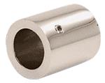 CRL Polished Nickel Slim Line Wall Mount Fitting