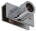 CRL Brushed Nickel Adjustable Slim Line Glass Mount Fitting