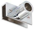 CRL Chrome Adjustable Slim Line Glass Mount Fitting