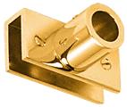 CRL Gold Plated Adjustable Slim Line Glass Mount Fitting