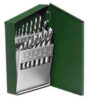 CRL 15 Piece Fractional Gauge Drill Set from 1/16" to 1/2"