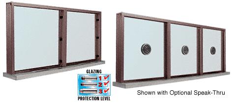 CRL Duranodic Bronze Aluminum Standard Inset Frame Multi-Lite Window