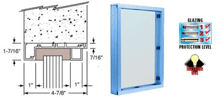 CRL Kynar Painted (Specify) Aluminum Standard Inset Frame Interior Glazed Vision Window