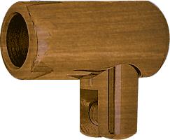 CRL Antique Brush Copper Bar U-Bracket for 3/8" and 1/2" Glass
