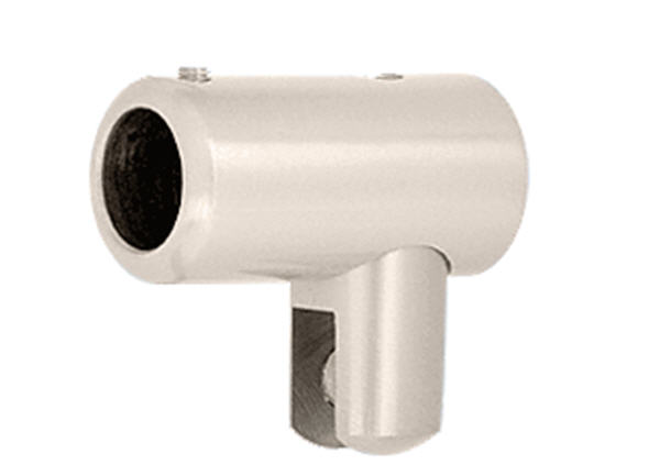 CRL Satin Nickel Support Bar U-Bracket for 3/8" and 1/2" Glass