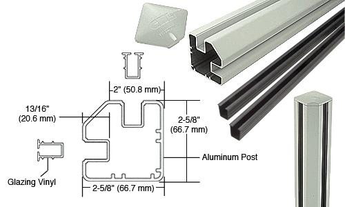 CRL  AWS 2" x 2-5/8" Rectangular 90 Degree Oyster White 60" Corner Post Kits