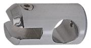 CRL Brushed Nickel Movable Bracket for 1/4" (6mm) Glass