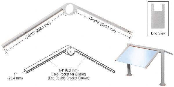 CRL Chrome 2" Double Faced Sneeze Guard Bracket