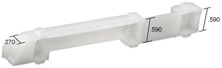 CRL Left Hand Slide Bolt - .270" Width; .590" Height - Bulk 100 Pack