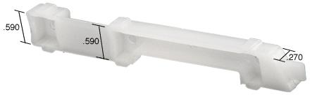 CRL Right Hand Slide Bolt - .270" Width; .590" Height - Bulk 100 Pack