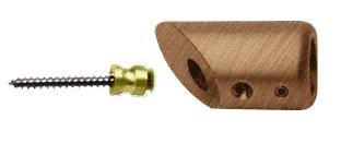 CRL Antique Brass Support Bar Bracket