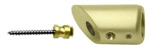 CRL Satin Brass Support Bar Bracket