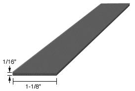CRL 1/16" x 1-1/8" x 4" EPDM Rubber Setting Blocks - 100 Pack