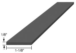 CRL 1/8" x 1-1/8" x 4" EPDM Rubber Setting Blocks - 100 Pack