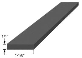 CRL 1/4" x 1-1/8" x 4" EPDM Rubber Setting Blocks - 100 Pack