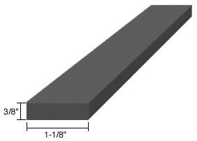 CRL 3/8" x 1-1/8" x 4" EPDM Rubber Setting Blocks - 100 Pack