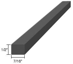 CRL 1/2" x 7/16" x 4" EPDM Rubber Setting Blocks - 100 Pack