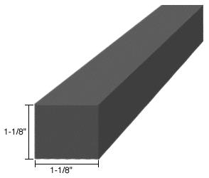 CRL 1-1/8" x 1-1/8" x 4" EPDM Rubber Setting Blocks - 100 Pack
