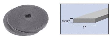 CRL 3/16" x 1" Bulk Rolled Flexible PVC Setting Block Material - 100 ft