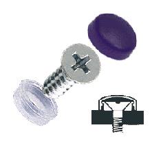 CRL Black Countersunk Small Snap Cap Screw Covers - Package of 100