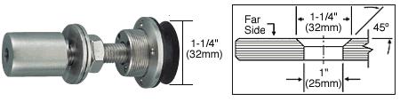 CRL Polished Stainless Swivel Countersunk Fastener for 1/2" to 5/8" Glass
