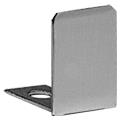 CRL Brushed Nickel End Cap for 1/2" Deep U-Channel - 10 Pack