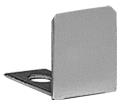 CRL Brushed Nickel  End Cap for 3/8" Deep U-Channel - 10 Pack