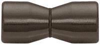 CRL Oil Rub Bronze Back-to-Back Bow-Tie Style Knob