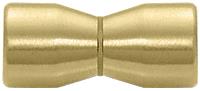 CRL Satin Brass Back-to-Back Bow-Tie Style Knob
