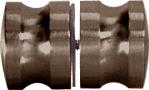 CRL Oil Rub Bronze Euro Style Back-to-Back Shower Door Knobs