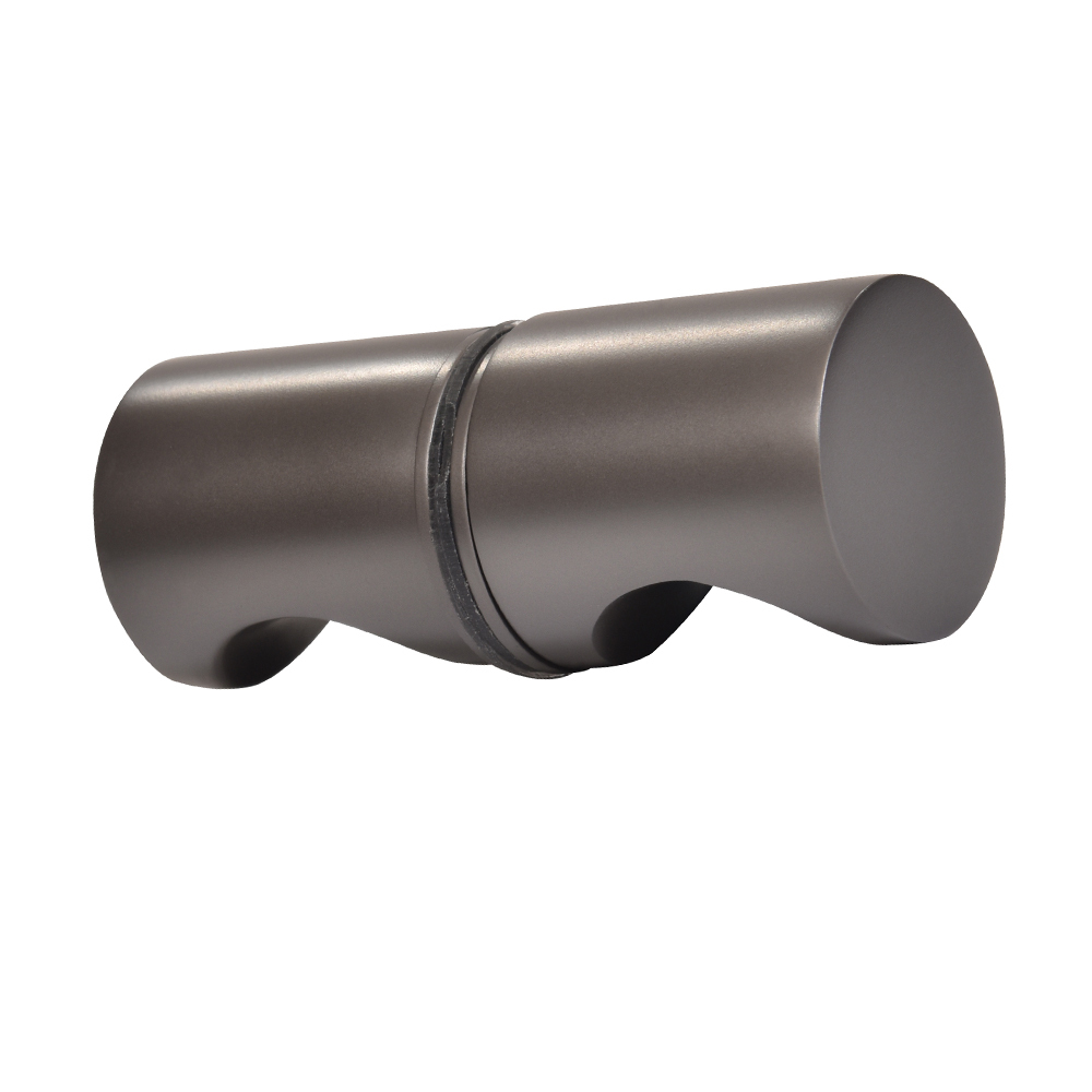 CRL Matte Gun Metal Back-to-Back E-Z Grip Style Knob