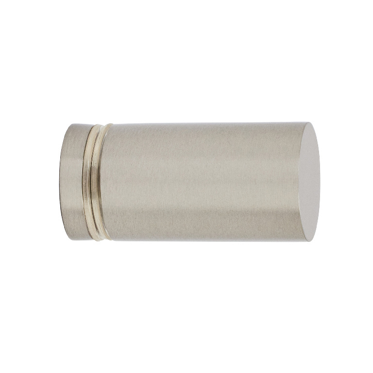 CRL Cylinder Style Brushed Nickel Finish Single-Sided Shower Door Knob