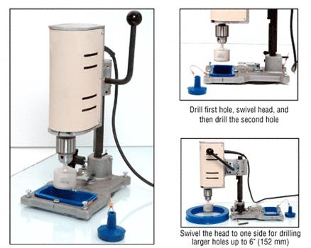 CRL Swivel Glass Drill Machine