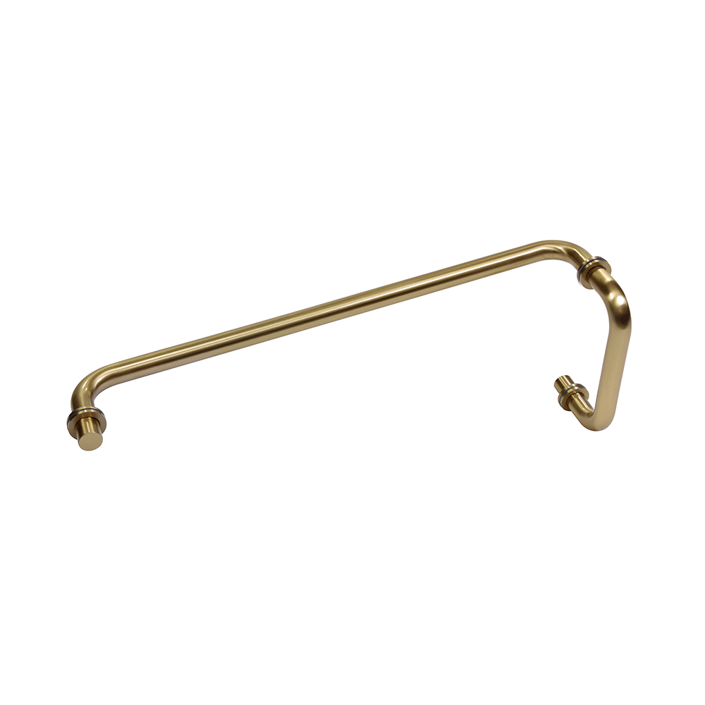 CRL Brushed Bronze 18" Towel Bar with 6" Pull Handle Combination Set