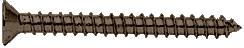 CRL Brushed Bronze #10 x 2" Wall Mounting Flat Head Phillips Sheet Metal Screw - Package