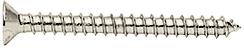 CRL Brushed Nickel #10 x 2" Wall Mounting Flat Head Phillips Sheet Metal Screw - Package