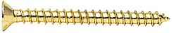 CRL Satin Brass #10 x 2" Wall Mounting Flat Head Phillips Sheet Metal Screw - Package