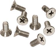 CRL Brushed Nickel Phillips 6 mm x 15 mm Cover Plate Flat Head Screws - Package