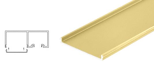 CRL Satin Brass Snap-In Filler Strip for Sliding Door Pocket - 10 Ft. Long