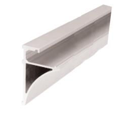 CRL 96" Brite Anodized Aluminum Shelving Extrusion for 3/8" Glass