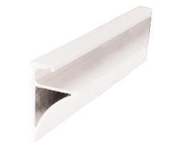 CRL 96" White Aluminum Shelving Extrusion for 3/8" Glass