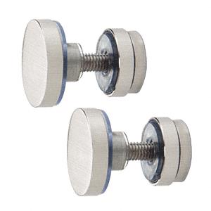 CRL Brushed Stainless Fixed Panel Track Fittings for the Serenity Series Sliding Door System