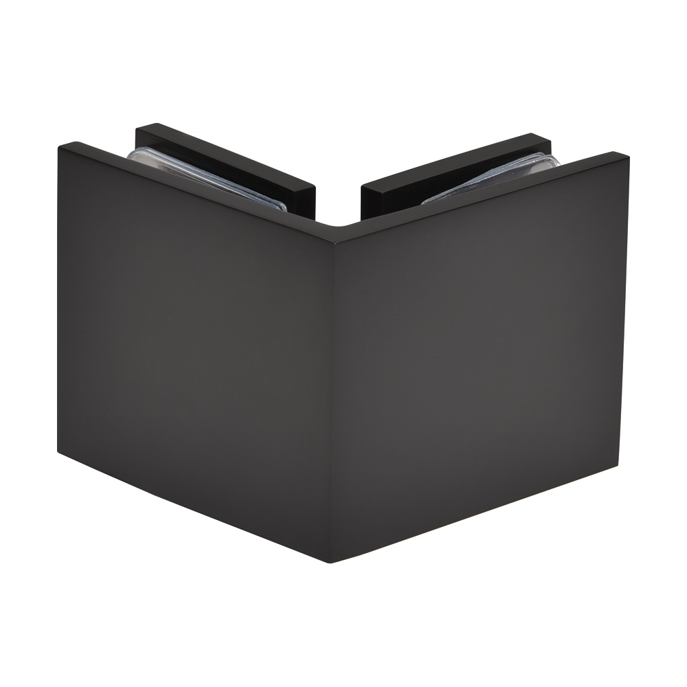 CRL Oil Rubbed Bronze Square Style 90 Degree Glass-to-Glass Clamp