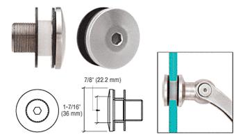 CRL Brushed Stainless Surface Mount Cap Assembly