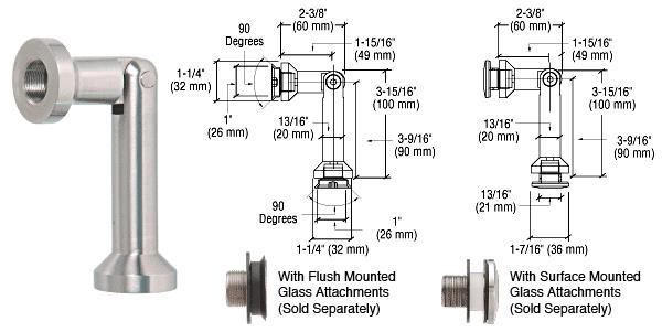 CRL Glass-to-Glass Column Swivel Fitting