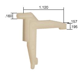 CRL Swivel Key - 1.12" Leg; .157" Width - Bulk 100 Pack