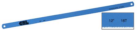 CRL 12" Standard Alloy 18 Tooth Steel Hacksaw Blade - Package of 10