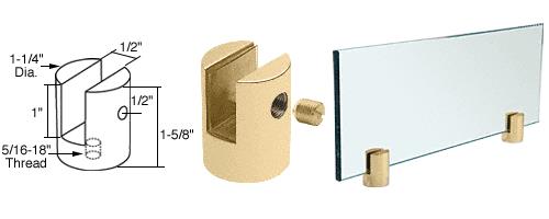 CRL Brass Slot Mount Standoff for 1/2" Panels