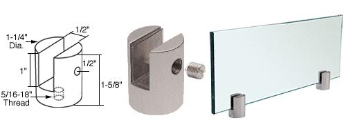 CRL Brushed Stainless Slot Mount Standoff for 1/2" Panels